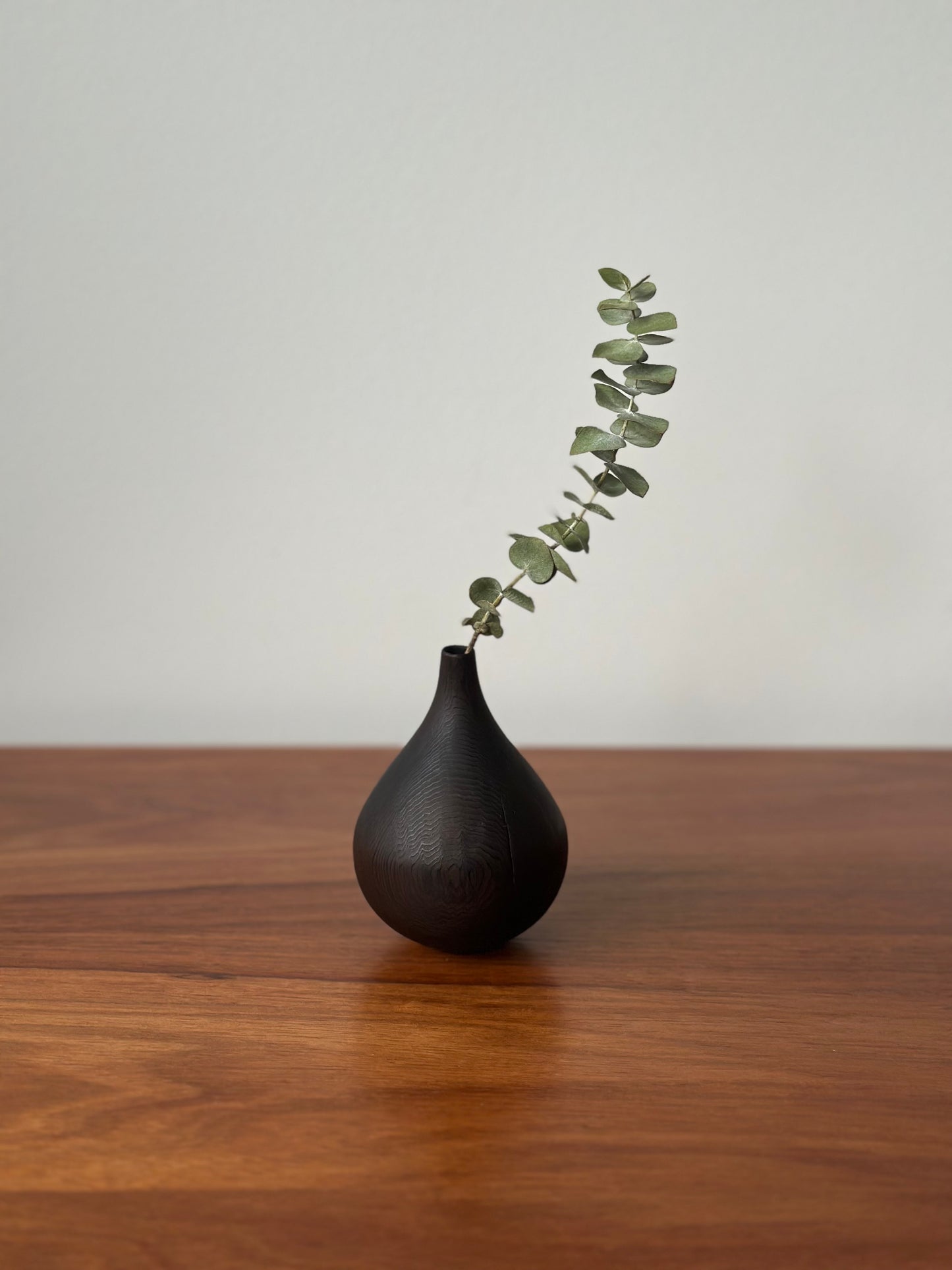 charred teardrop vase