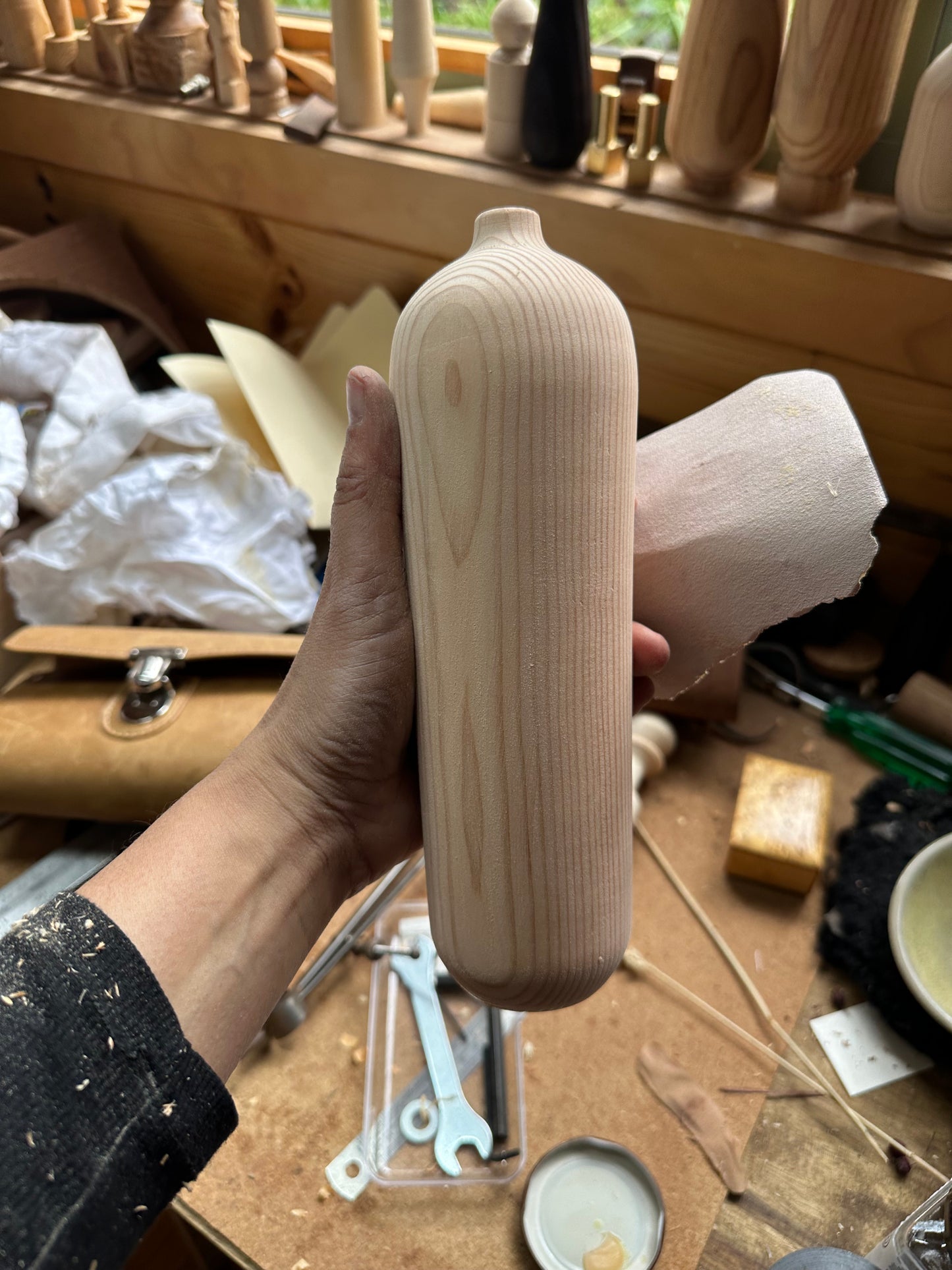 tapered bottle vase
