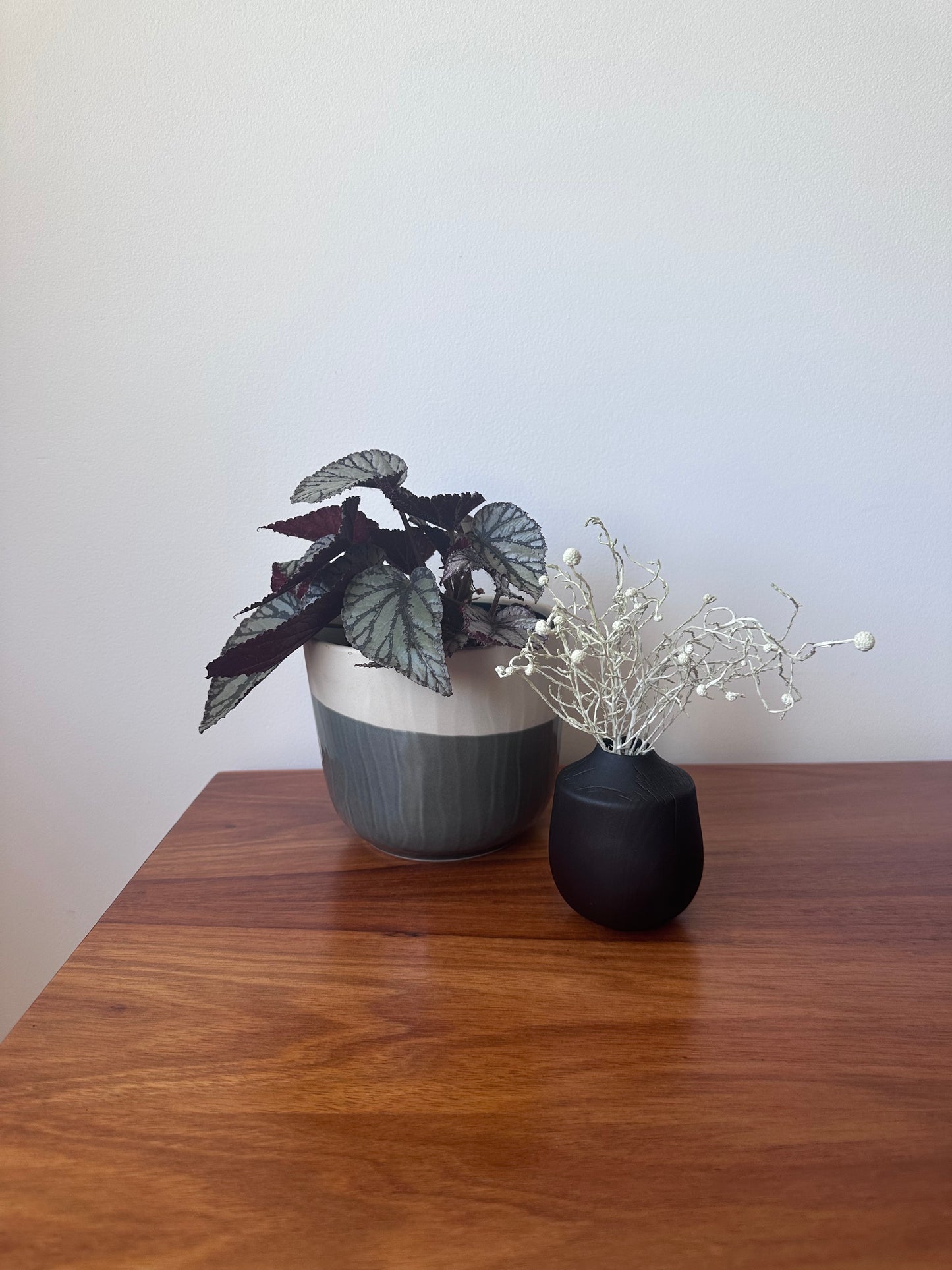 small charred vase